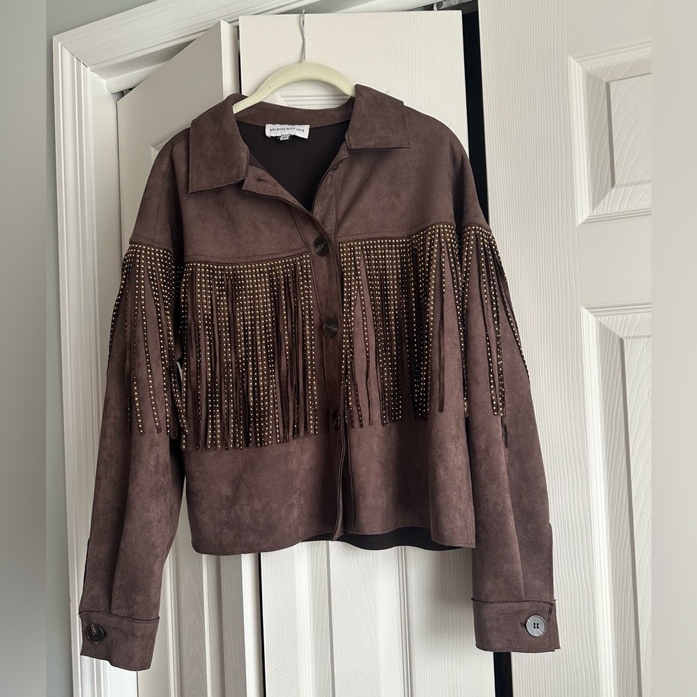 Suede Fringe Jacket